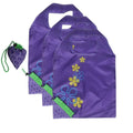 3 Nylon Shopping Carry Bags Large Reusable Foldable for Women Grocery Vegetables Fruits and Stylish Party Gifts